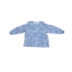 Blusa infantil con cuello volante y puños engomados.