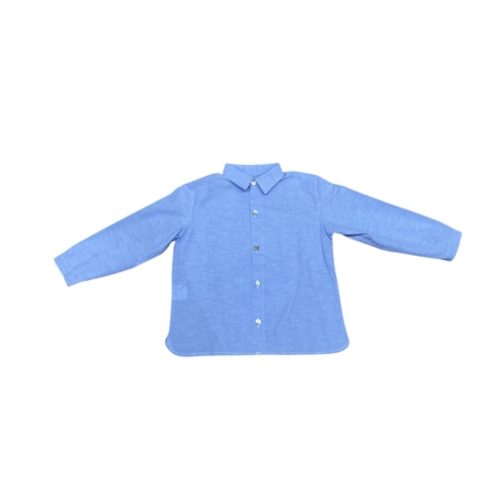 Camisa azul clásica de niño tallas 2 a 8 años.