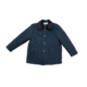 Chaqueta husky verde infantil con cuello de pana marrón y botones frontales, tallas de 2 a 8 años