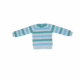 Jersey Bluemint de punto infantil a rayas en tonos azul, verde y gris