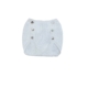 Cubrepañal Alba de hilo blanco 100% dralón para bebé con botones laterales