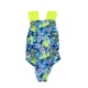 Bañador niña Samaná estampado tropical vista frontal