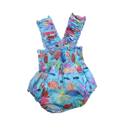 Bikibebe con estampado de fondo marino parte delantera