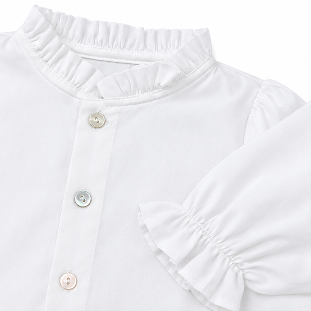 Blusa Luisa Cuello Fruncido - Imagen 3